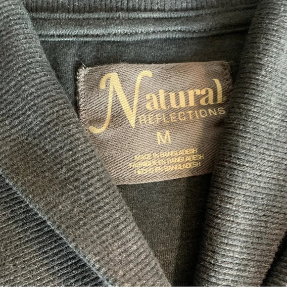 Natural Reflections women's size medium black sweater with pockets - Picture 3 of 5